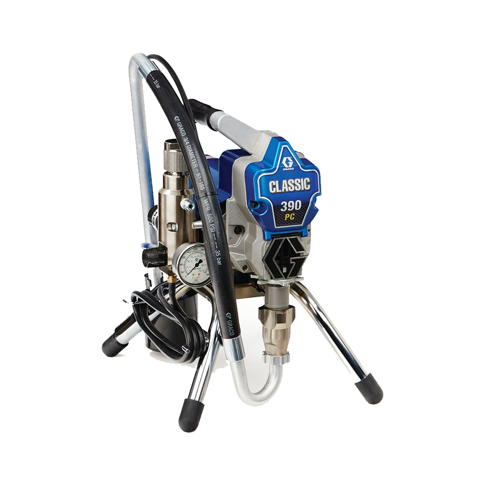 Graco 390 PC Electric Airless Sprayer, Stand, 110V